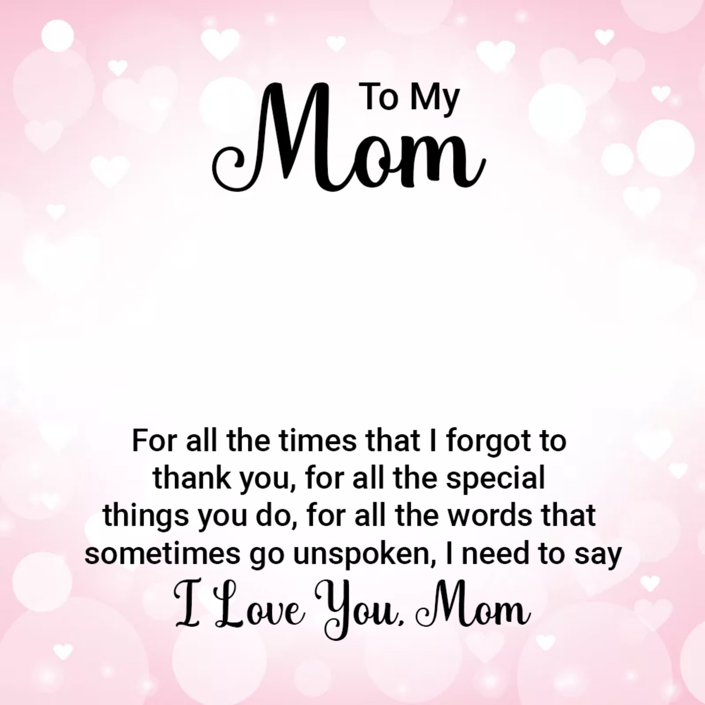 To My Mom-Alluring Beauty Necklace