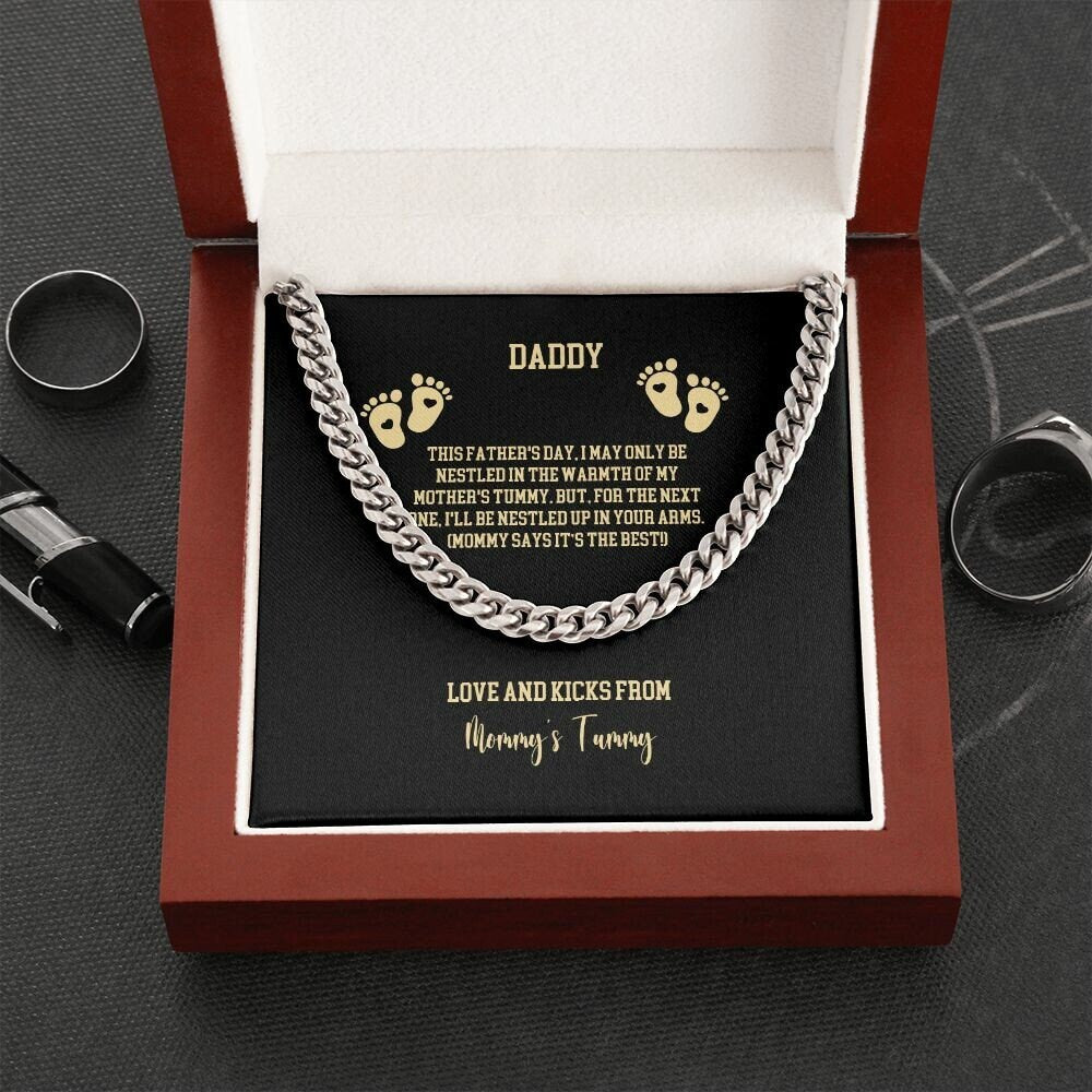 Soon to be Daddy-Cuban Link Chain