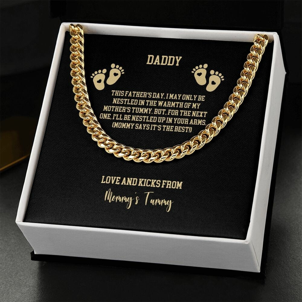 Soon to be Daddy-Cuban Link Chain