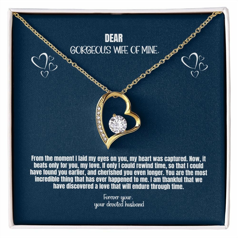 Dear Gorgeous Wife of Mine-Forever Love Necklace