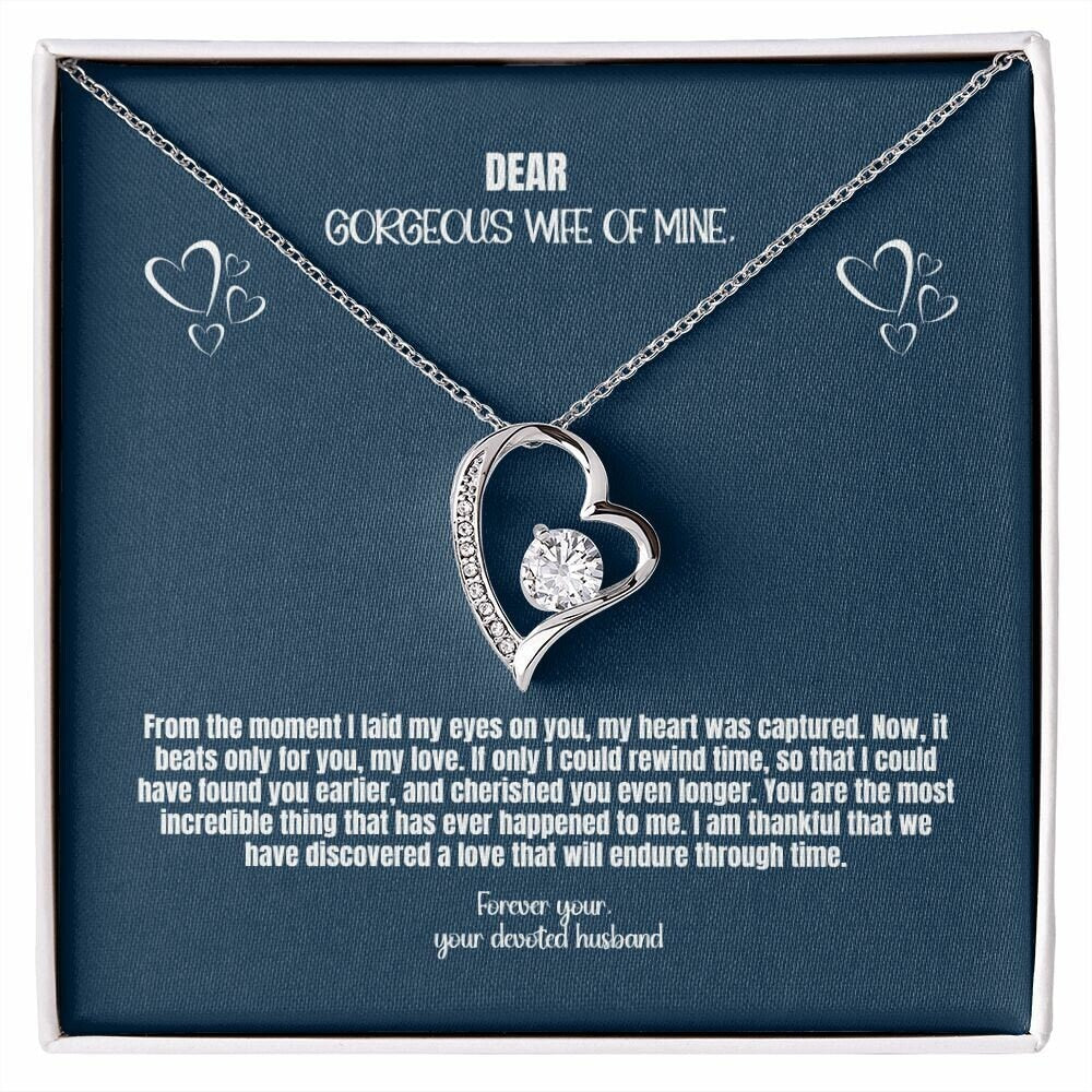 Dear Gorgeous Wife of Mine-Forever Love Necklace