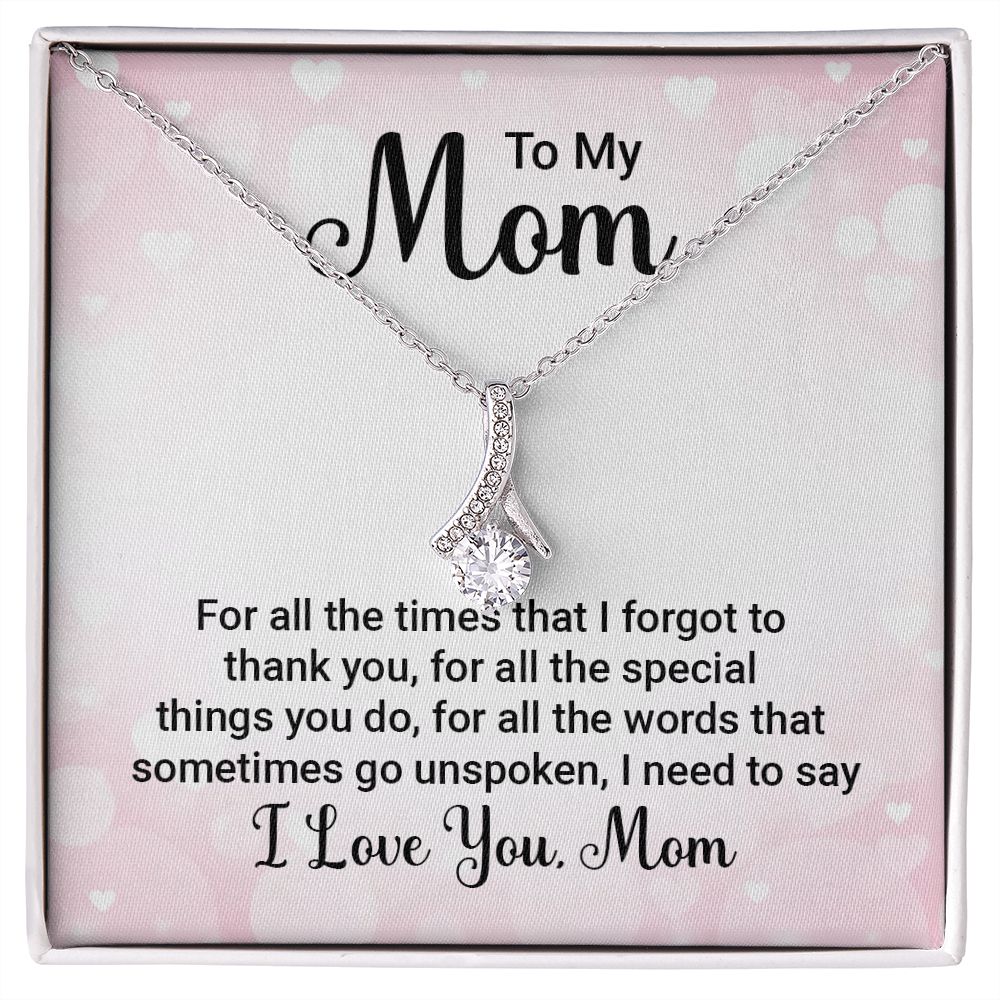To My Mom-Alluring Beauty Necklace