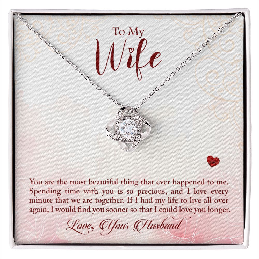 To My Wife- Love Knot Necklace
